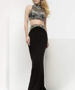 Jasz Couture - Two-Piece Embellished Dress 6092