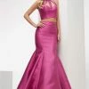 Jasz Couture - Two Piece Halter Mermaid Gown 5907