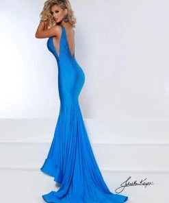 Johnathan Kayne - 2305 V-Neck Trumpet Evening Dress
