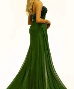 Johnathan Kayne - 2306 Plunging Sweetheart A-Line Evening Dress