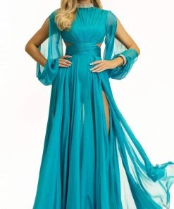 Johnathan Kayne - 2307 High Neck Romper/A-Line Dress 8 Johnathan Kayne - 2307 High Neck Romper/A-Line Dress