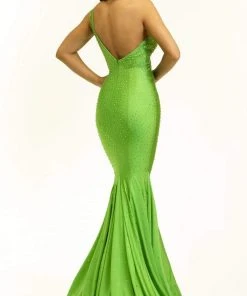 Johnathan Kayne - 2318 Asymmetrical Trumpet Evening Dress