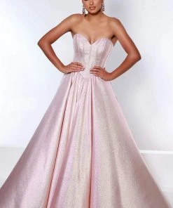 Johnathan Kayne - 2411 Sweetheart Metallic Ballgown