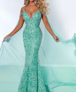 Johnathan Kayne - 2413 Sweetheart Mermaid Sequin Gown