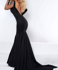 Johnathan Kayne - 2441 Sheer Long Sleeve Gown