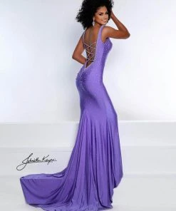 Johnathan Kayne - 2445 Beaded Plunging Sweetheart Gown