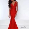 Johnathan Kayne - 9213 Crystal Studded Empire Waist Fitted Mermaid Gown