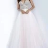 Jovani - 00580 Beaded Deep V-neck Ballgown