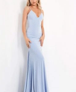 Jovani - 00625 Embellished Deep V-neck Trumpet Dress 13 Jovani - 00625 Embellished Deep V-neck Trumpet Dress