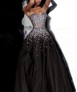 Jovani - 00630 Strapless Embellished Sweetheart Ballgown 8 Jovani - 00630 Strapless Embellished Sweetheart Ballgown