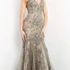 Jovani - 02328 Crystal Beaded Vintage-Inspired Dress