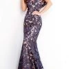 Jovani - 02912 Sequined Off Shoulder Trumpet Dress 2 Jovani - 02912 Sequined Off Shoulder Trumpet Dress