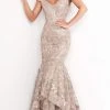 Jovani - 03264 Off Shoulder Sequined Lace Gown 2 Jovani - 03264 Off Shoulder Sequined Lace Gown