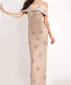 Jovani - 03412 Strapless Beaded Foldover Sheath Gown 7 Jovani - 03412 Strapless Beaded Foldover Sheath Gown