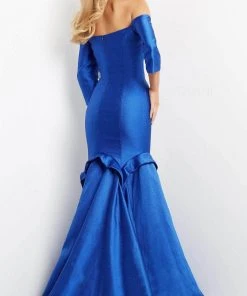 Jovani 03666 - Off Shoulder Trumpet Evening Gown