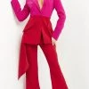 Jovani - 04148 Two Piece Two Tone Pantsuit