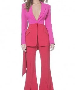 Jovani - 04148 Two Piece Two Tone Pantsuit 9 Jovani - 04148 Two Piece Two Tone Pantsuit