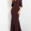 Jovani 04341 - Split Sleeve Off Shoulder Evening Dress 1 Jovani 04341 - Split Sleeve Off Shoulder Evening Dress
