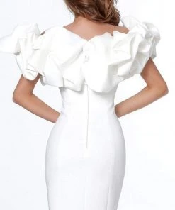 Jovani - 04367 Ruffled Off-Shoulder Fitted Dress 8 Jovani - 04367 Ruffled Off-Shoulder Fitted Dress