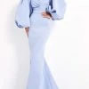 Jovani - 04371 Oversized Bishop Sleeve Mermaid Gown 2 Jovani - 04371 Oversized Bishop Sleeve Mermaid Gown