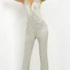 Jovani - 04414 Plunging Neck Embellished Pantsuit