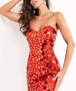 Jovani - 04418 Strapless Sweetheart Cut-Glass Cocktail Dress 15 Jovani - 04418 Strapless Sweetheart Cut-Glass Cocktail Dress