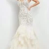 Jovani - 04625 Jeweled Tier-Ornate Dress