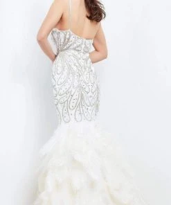Jovani - 04625 Jeweled Tier-Ornate Dress