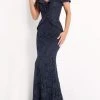 Jovani - 05059 Embellished Lace Off Shoulder Sheath Dress 2 Jovani - 05059 Embellished Lace Off Shoulder Sheath Dress