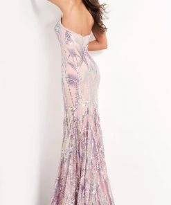 Jovani - 05100 Strapless V-Neck Sequin Embellished Mermaid Gown 6 Jovani - 05100 Strapless V-Neck Sequin Embellished Mermaid Gown