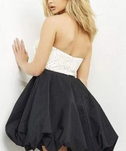 Jovani - 05350 Bow Tie Strapless Beaded Balled Dress 6 Jovani - 05350 Bow Tie Strapless Beaded Balled Dress