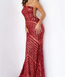 Jovani - 06017 Geometric Sequined Gown 13 Jovani - 06017 Geometric Sequined Gown
