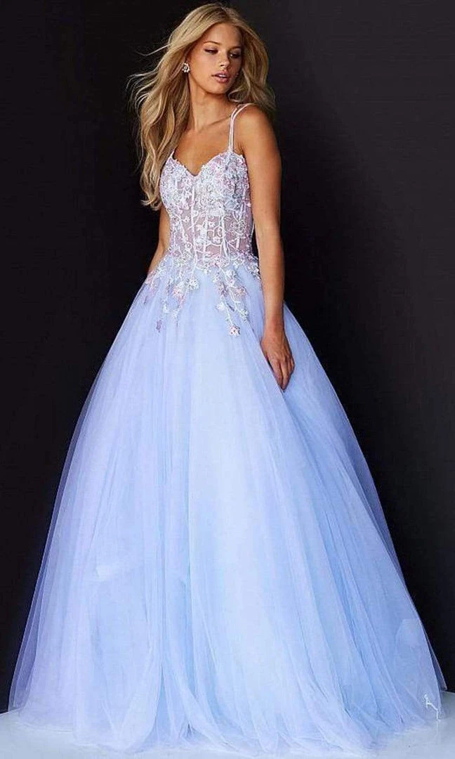 Jovani - 06207 Tulle Voluminous Crisscross Gown 3 Jovani - 06207 Tulle Voluminous Crisscross Gown