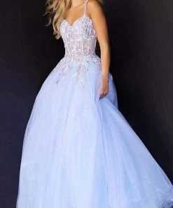 Jovani - 06207 Tulle Voluminous Crisscross Gown 7 Jovani - 06207 Tulle Voluminous Crisscross Gown