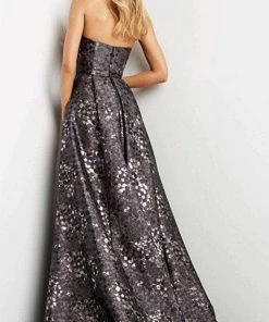 Jovani 06255 - Strapless Straight Across Neck Evening Gown 9 Jovani 06255 - Strapless Straight Across Neck Evening Gown