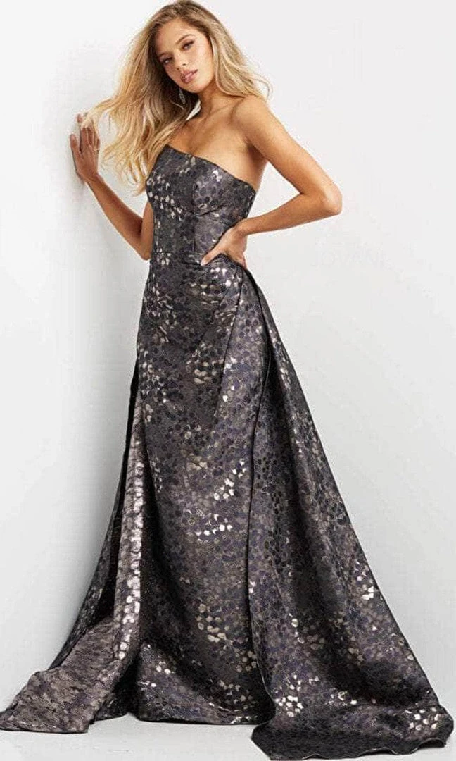 Jovani 06255 - Strapless Straight Across Neck Evening Gown 7 Jovani 06255 - Strapless Straight Across Neck Evening Gown