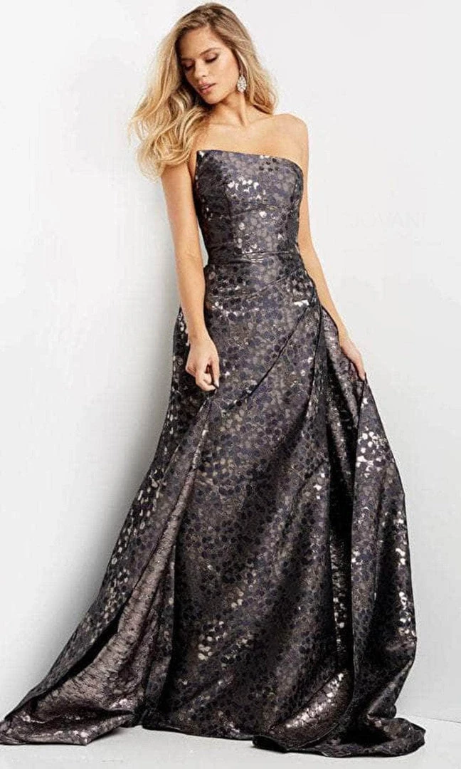 Jovani 06255 - Strapless Straight Across Neck Evening Gown 5 Jovani 06255 - Strapless Straight Across Neck Evening Gown