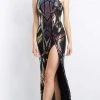 Jovani - 06417 Geometric Multi-Color Sequin Gown 2 Jovani - 06417 Geometric Multi-Color Sequin Gown