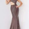 Jovani - 06422 Side Cut Out Sculpted Gown