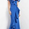 Jovani 06567 - Ruffle Trimmed Mermaid Evening Dress