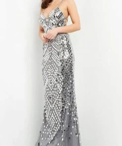 Jovani - 06676 Glass Embellished Sweetheart Dress