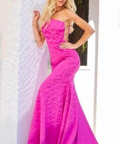 Jovani - 06763 Spaghetti Strap Mermaid Gown 12 Jovani - 06763 Spaghetti Strap Mermaid Gown
