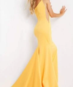 Jovani - 06763 Spaghetti Strap Mermaid Gown 9 Jovani - 06763 Spaghetti Strap Mermaid Gown