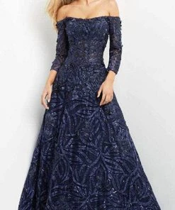 Jovani 06792 - Off-shoulder Straight Across Long Gown 9 Jovani 06792 - Off-shoulder Straight Across Long Gown