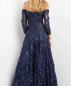 Jovani 06792 - Off-shoulder Straight Across Long Gown 8 Jovani 06792 - Off-shoulder Straight Across Long Gown