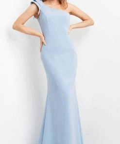 Jovani 06935 - Ruffle One Shoulder Evening Dress