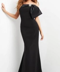 Jovani 07014 - Satin Bow Mermaid Evening Dress
