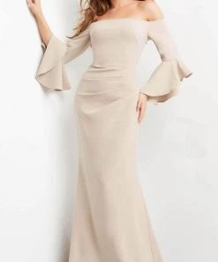 Jovani 07065 - Off Shoulder Mermaid Evening Dress