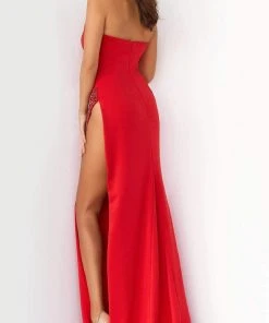 Jovani - 07138 Embellished High Slit Gown 7 Jovani - 07138 Embellished High Slit Gown
