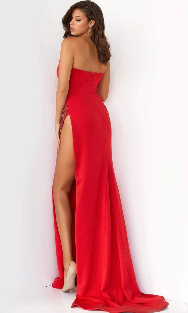 Jovani - 07138 Embellished High Slit Gown 4 Jovani - 07138 Embellished High Slit Gown